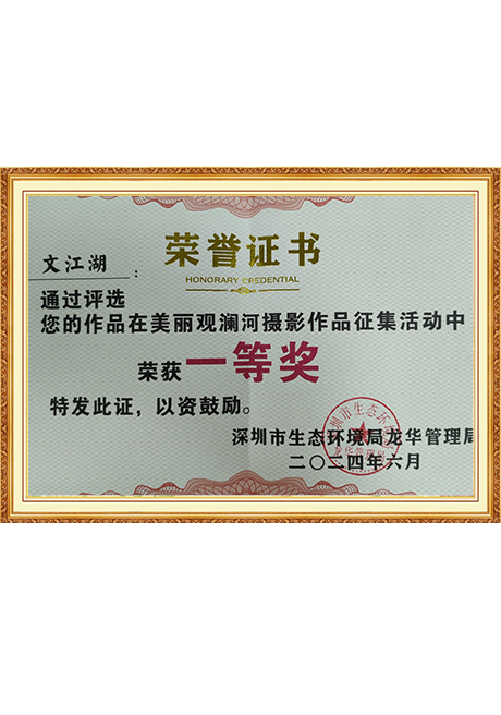 Certificate Of Honor